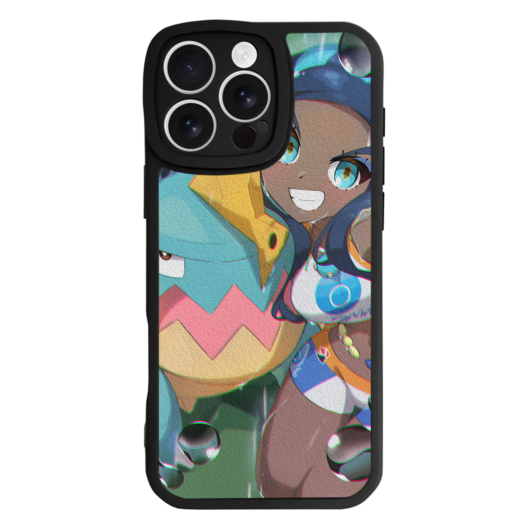 （画像用） ポケットモンスター Pokémon 【iPhone 16シリーズ対応】シリコンスマホケース（レザー調） 材質：シリコン
